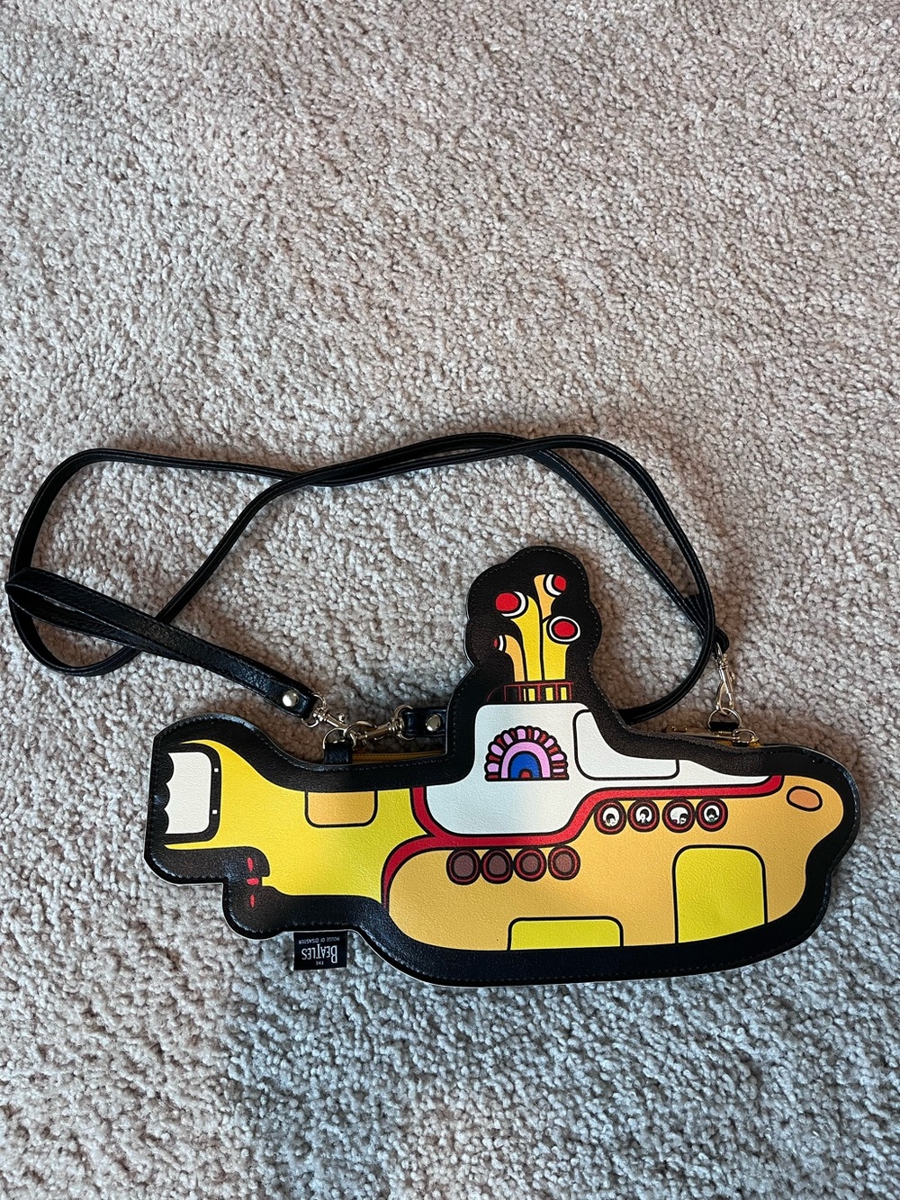 NWOT Rare Beatles Yellow Submarine Crossbody / Wristlet